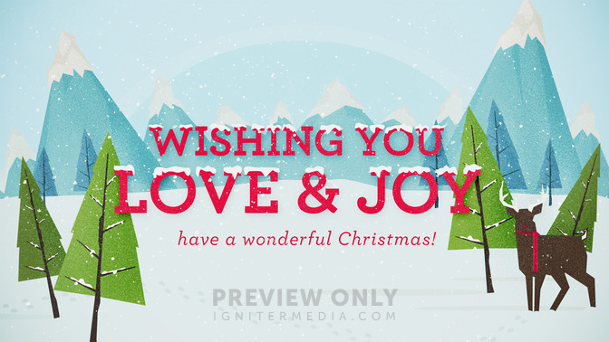 winter wonderland - wishing you love & joy
