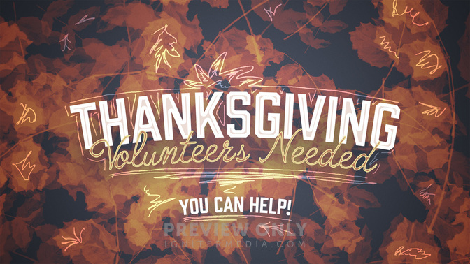 thanksgiving volunteers needed