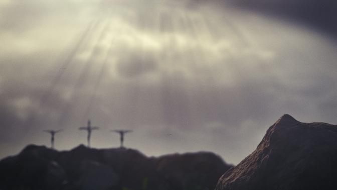 crucifixion clouds
