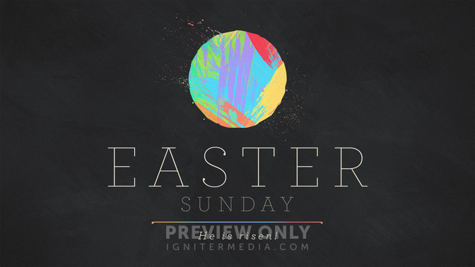paint stroke - easter sunday