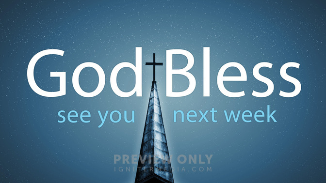 steeple night - god bless