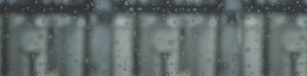 rainy window - blurred building