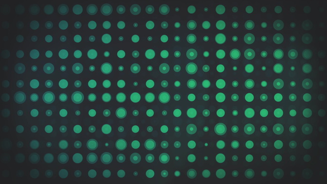 circle grid - blue