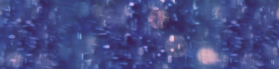 streaked bokeh - blue