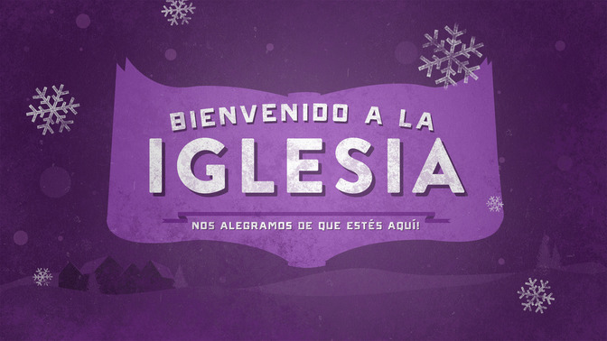 ilustración de navidad - bienvenido a la iglesia