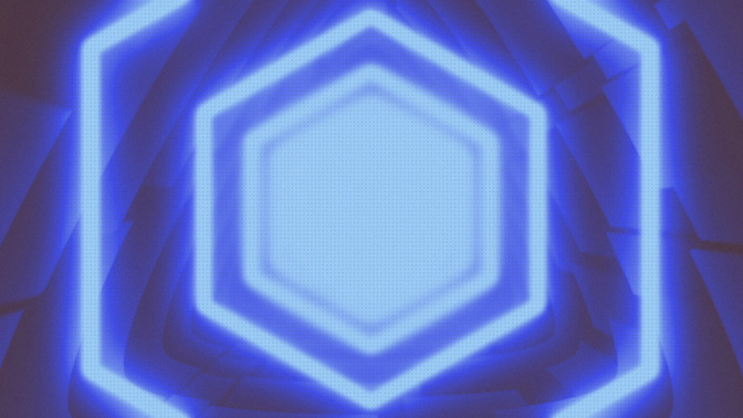 retro laser glow - blue