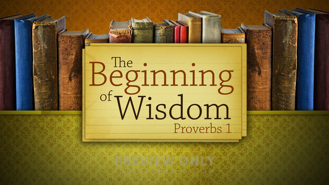 the beginning of wisdom