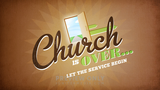 church is over
