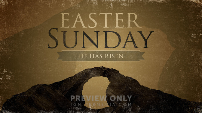 silhouette - easter sunday