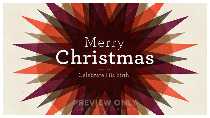 star burst - merry christmas