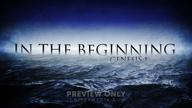 in the beginning