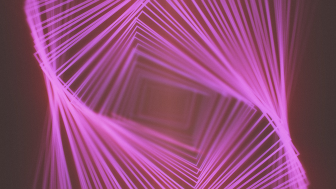 fanning lines - pink