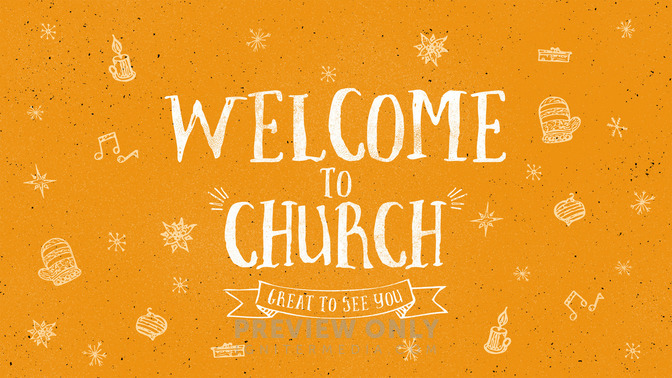 festive christmas - welcome to church