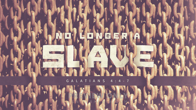 no longer a slave