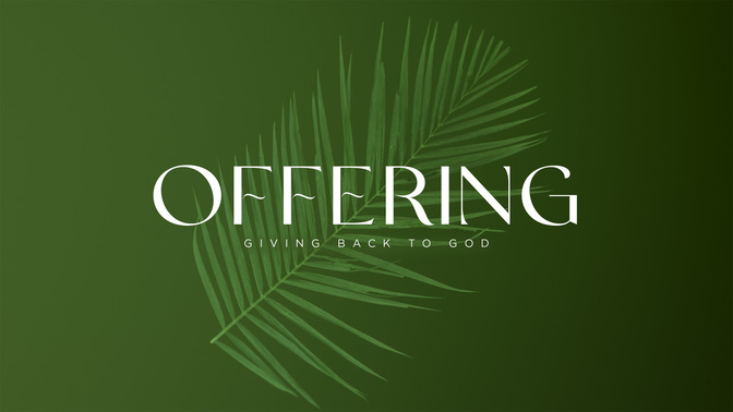palm sunday ink - offering