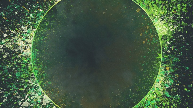 spring splatter - green