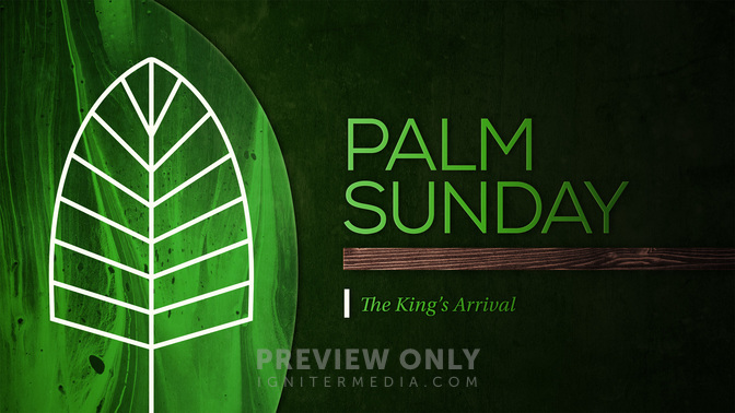 mixed textures - palm sunday