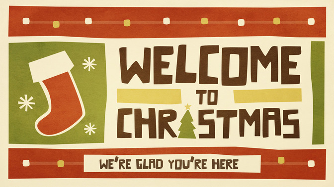 christmas cutout - welcome to christmas