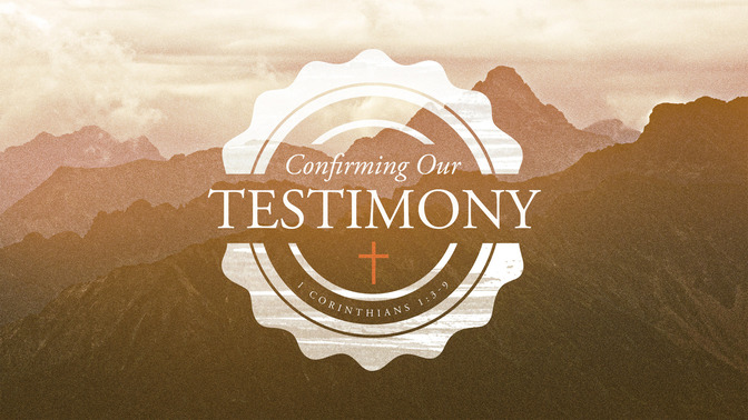 confirming our testimony