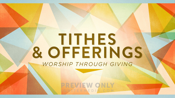 spring mosaic - tithes & offerings
