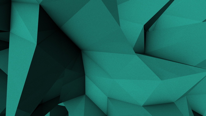 low poly - teal