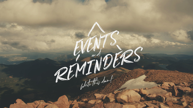 events and reminders