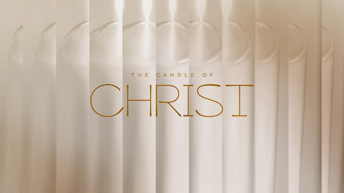 gradient glass - the candle of christ