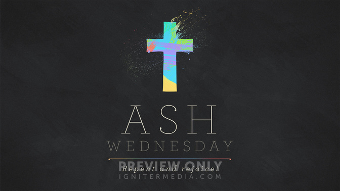 paint stroke - ash wednesday