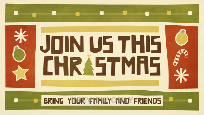 christmas cutout - join us this christmas