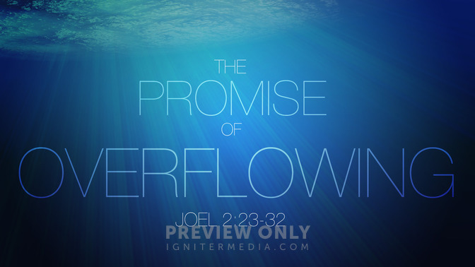 the promise of overflowing