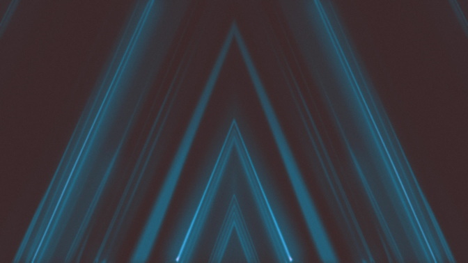 converging lights - blue