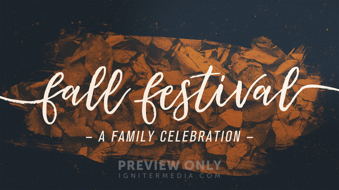 brushed leaves - fall festival
