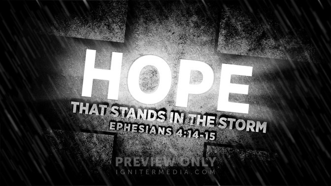 the hope series - hope that stands in the storm