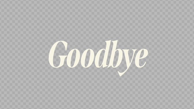 renewal - goodbye