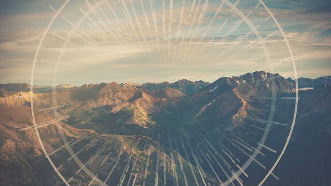 mountain rays - landscape
