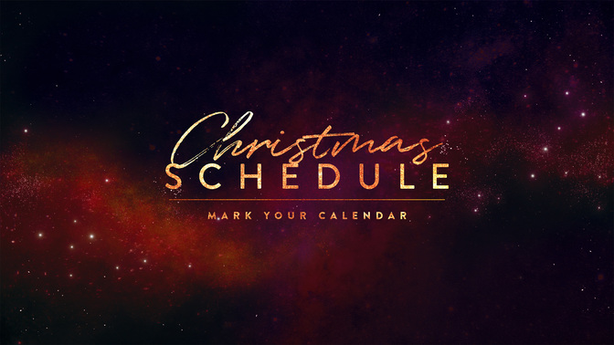 starry night - christmas schedule