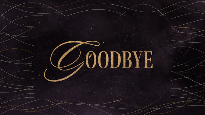 winter swirl - goodbye