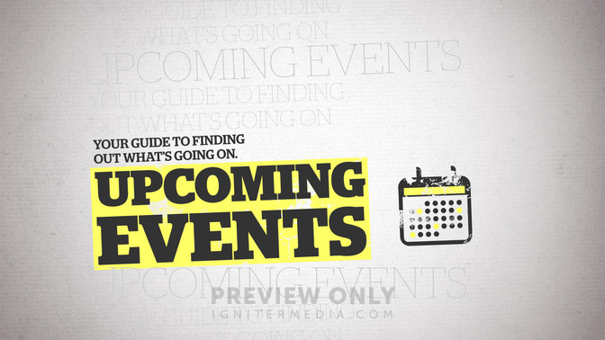 upcoming events