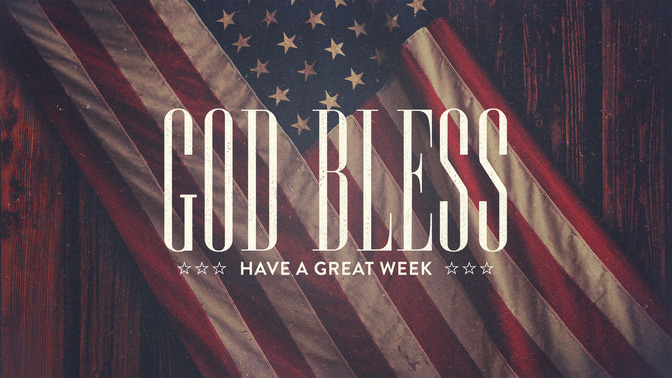 memorial day flag - god bless
