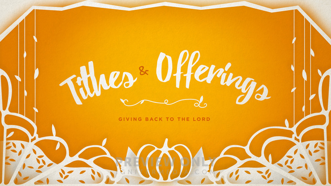 thanksgiving cutout - tithes & offerings