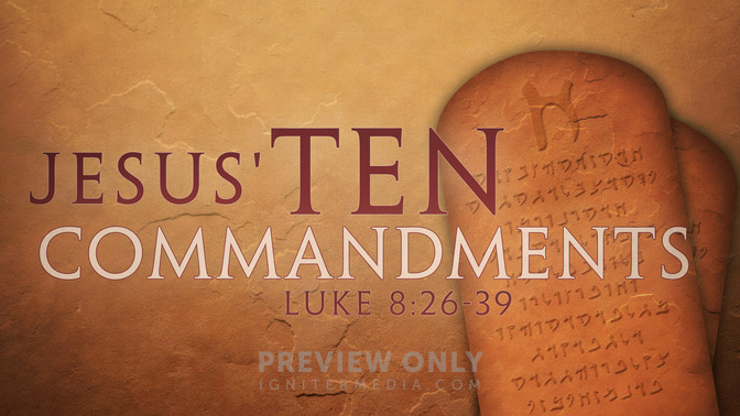 jesus ten commandments