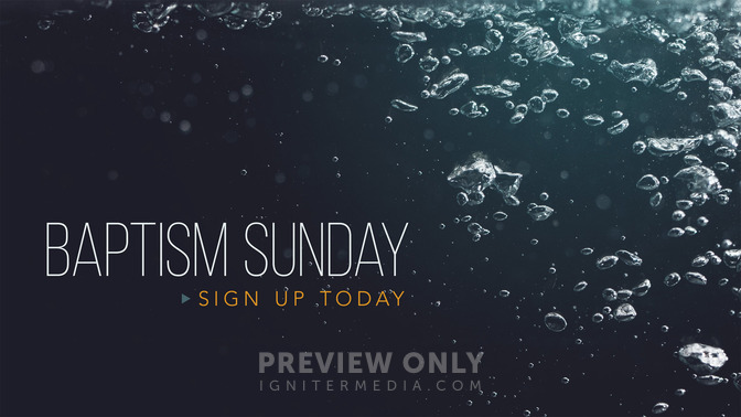 baptism sunday