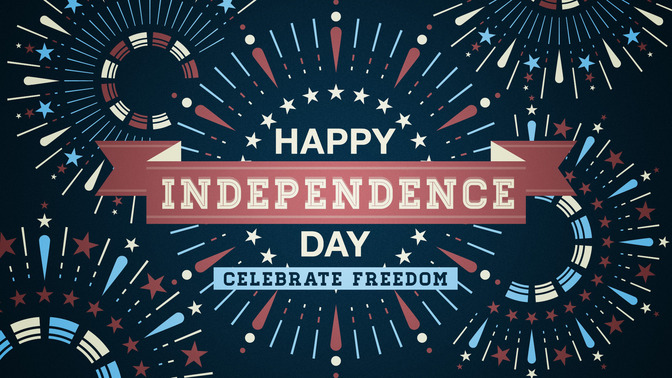 fun fireworks - happy independence day