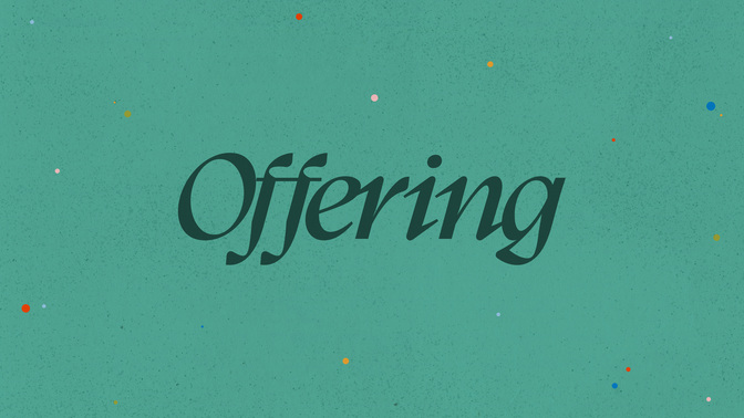 sharing the good news - offering