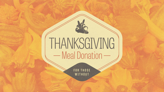 thanksgiving meal donation