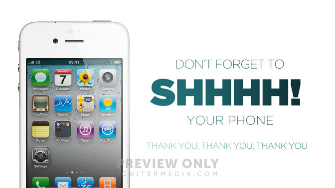 dont forget to shhhh your phone