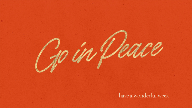 advent type - go in peace