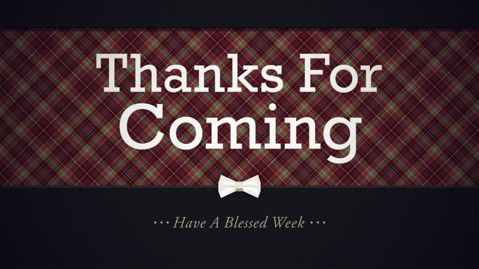fathers day plaid - thanks for coming