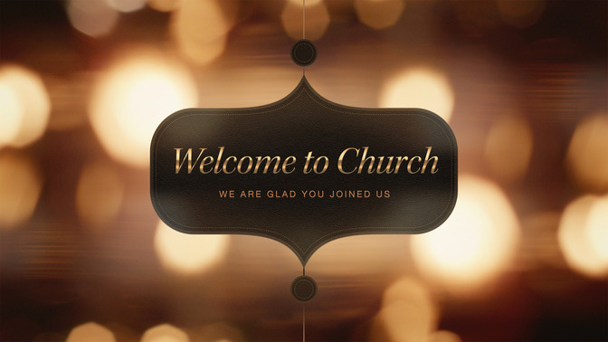 christmas bokeh - welcome to church