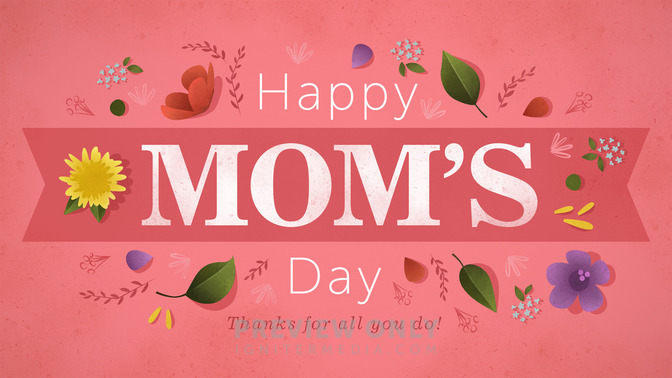 floral motif - happy moms day